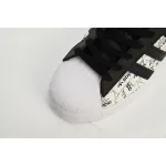 adidas Superstar White Black White Black Red FV2819