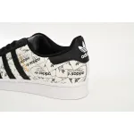adidas Superstar White Black White Black Red FV2819