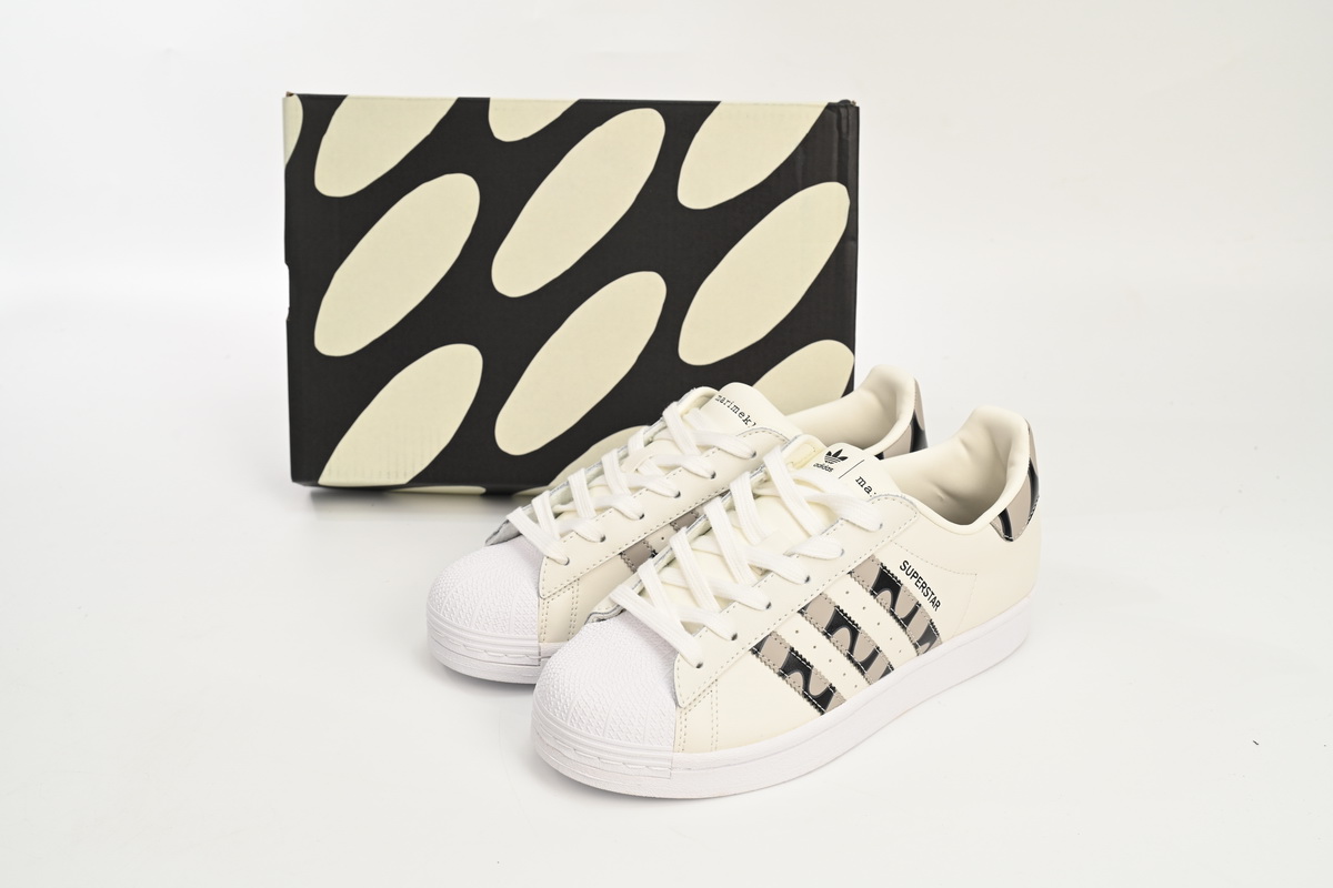 adidas Superstar White Co Branded Black And White HP9779