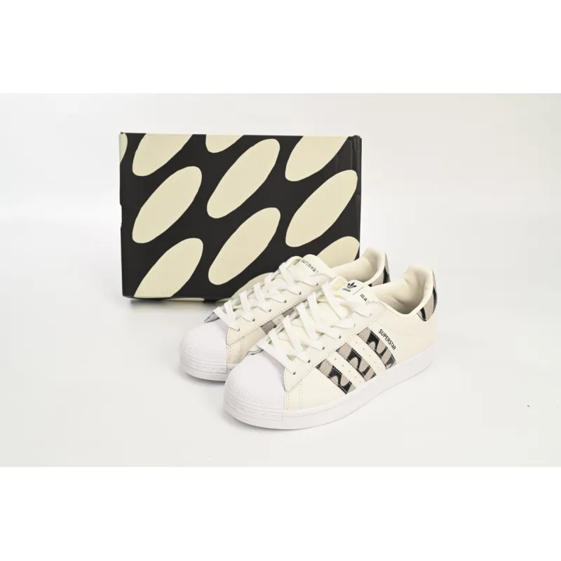 adidas Superstar White Co Branded Black And White HP9779