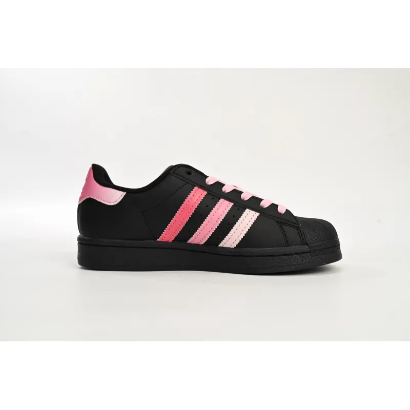 adidas Superstar White New Cherry Blossom Gradient Black Pink EG4957