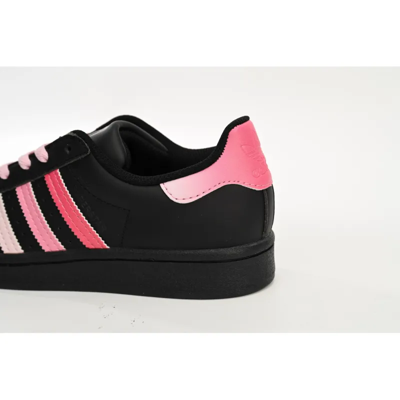adidas Superstar White New Cherry Blossom Gradient Black Pink EG4957