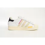 adidas Superstar White New Cherry Blossom Gradient Black White Red HQ6626