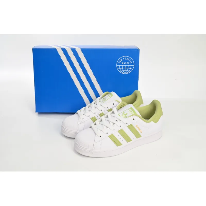 adidas Superstar White New Cherry Blossom White Green GY5986