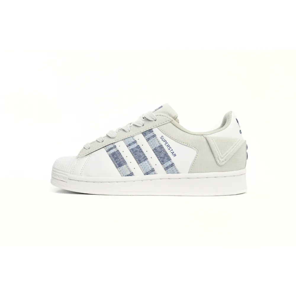 adidas Superstar White New Cherry Denim Blue IG3005