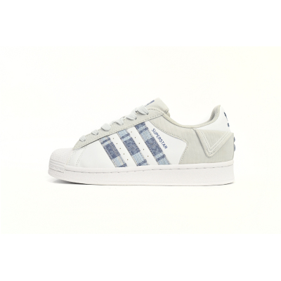 adidas Superstar White New Cherry Denim Blue IG3005 01