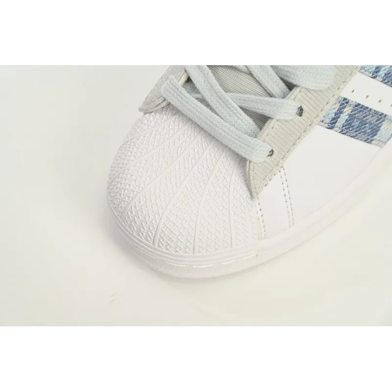 adidas Superstar White New Cherry Denim Blue IG3005