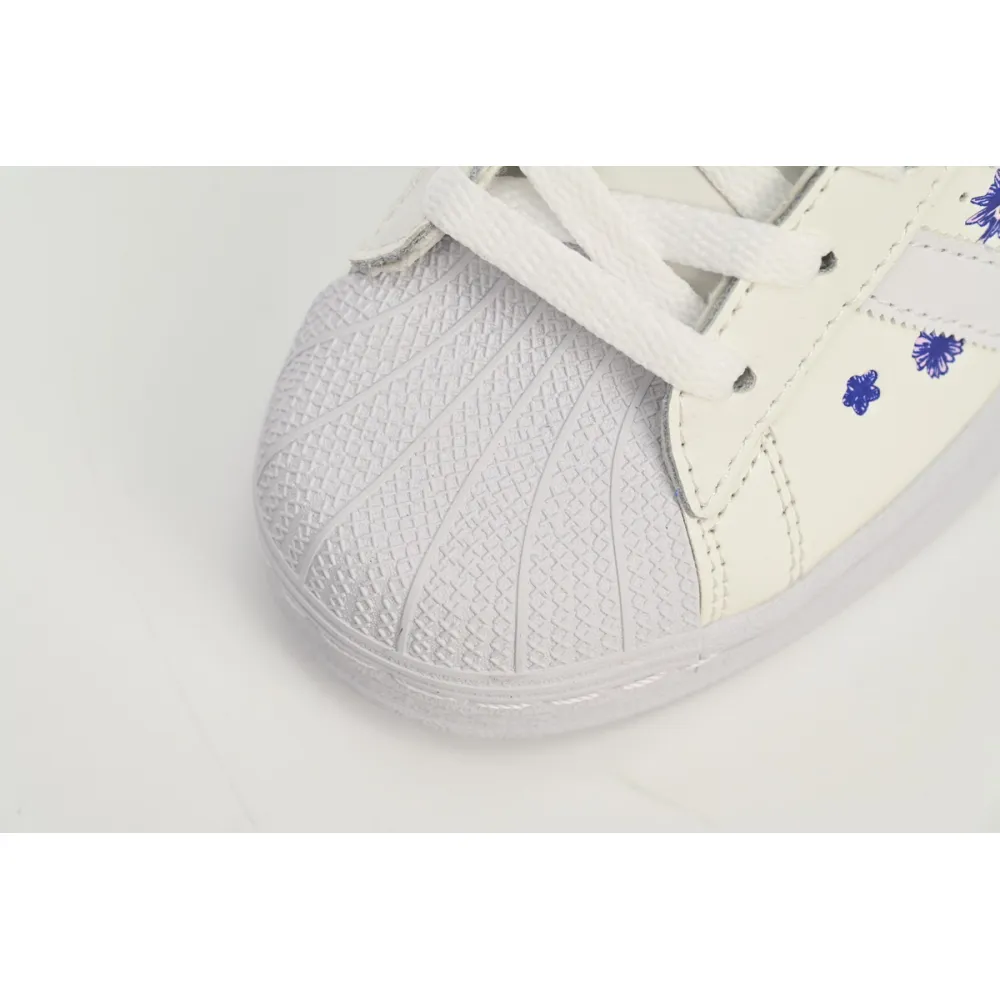 adidas Superstar White New White Purple HQ4288