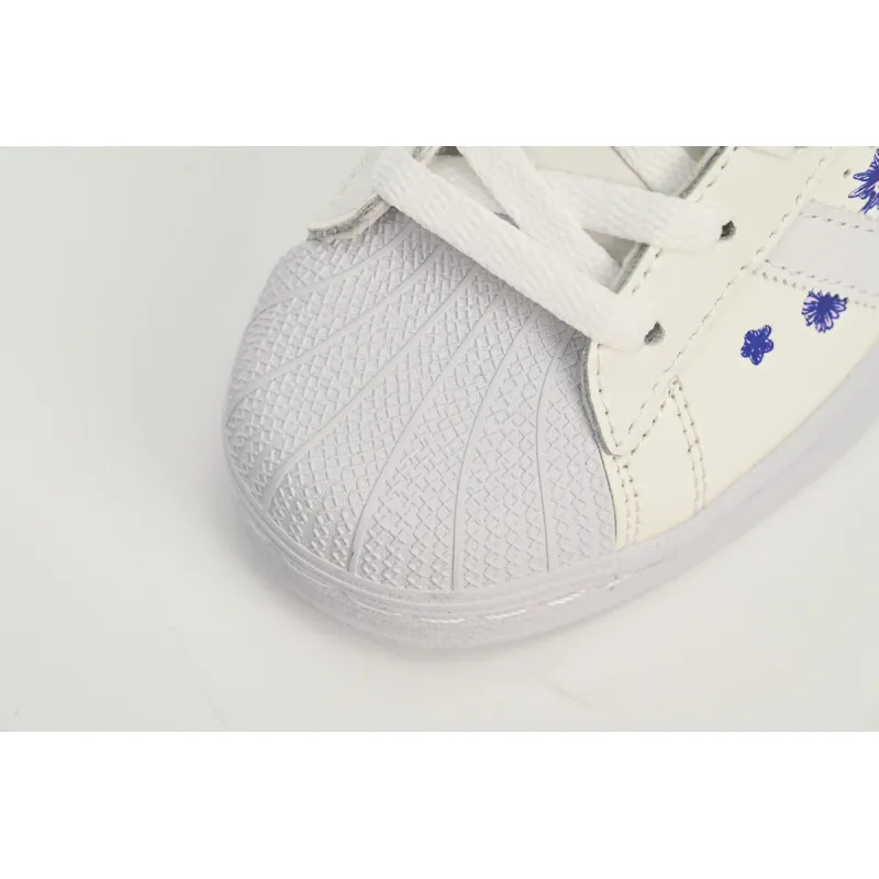 adidas Superstar White New White Purple HQ4288