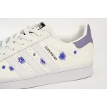 adidas Superstar White New White Purple HQ4288