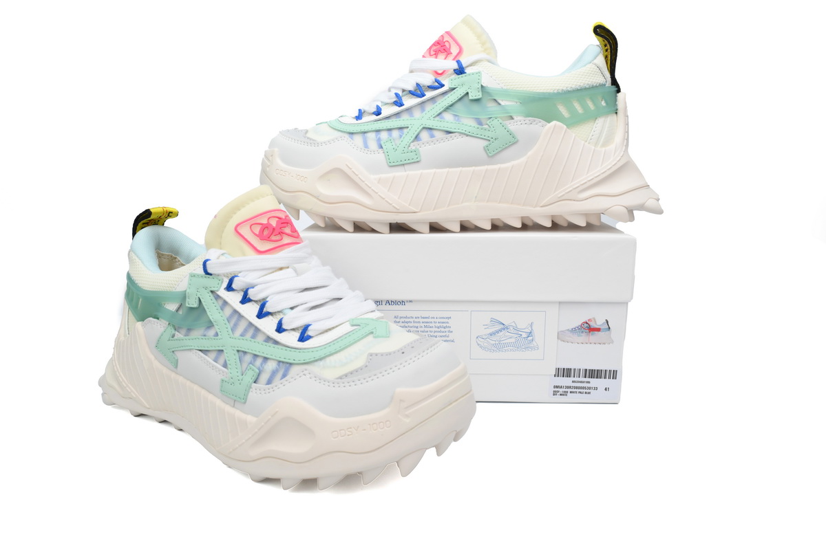 OFF-WHITE Out Of Light Green And White OMIA139S 2080004 530133