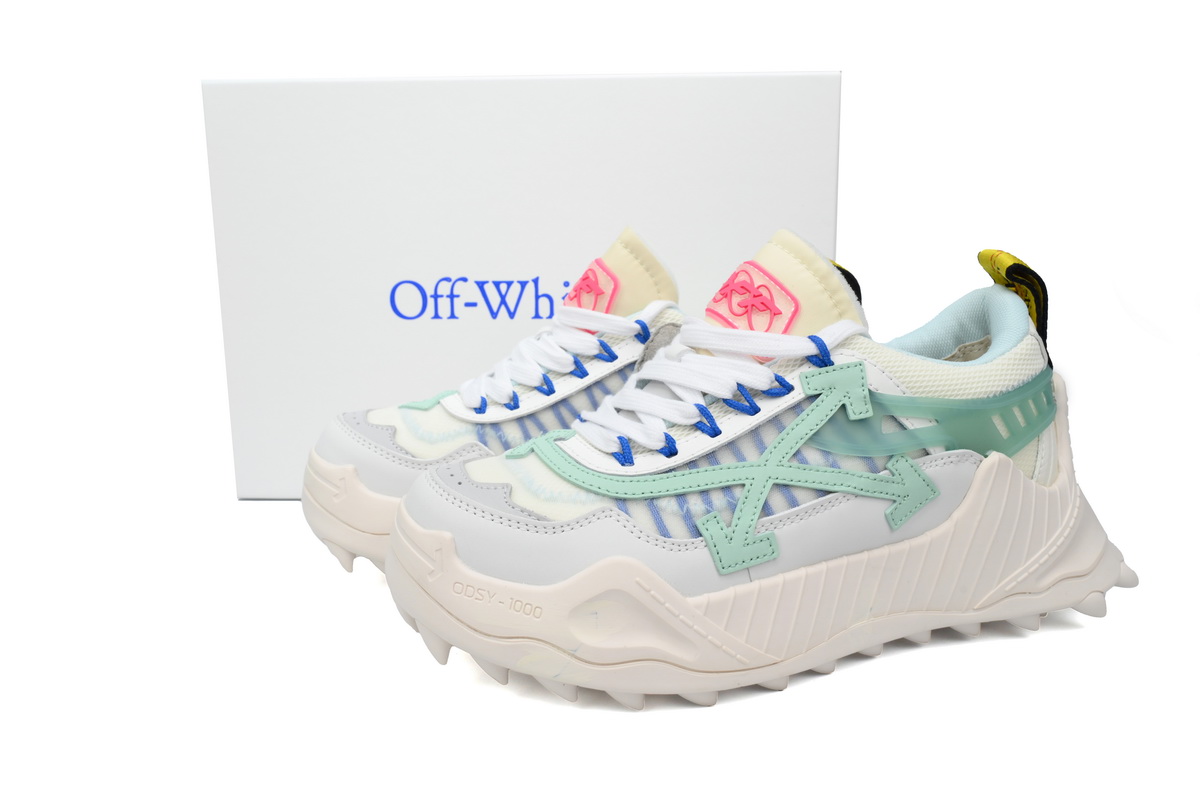 OFF-WHITE Out Of Light Green And White OMIA139S 2080004 530133