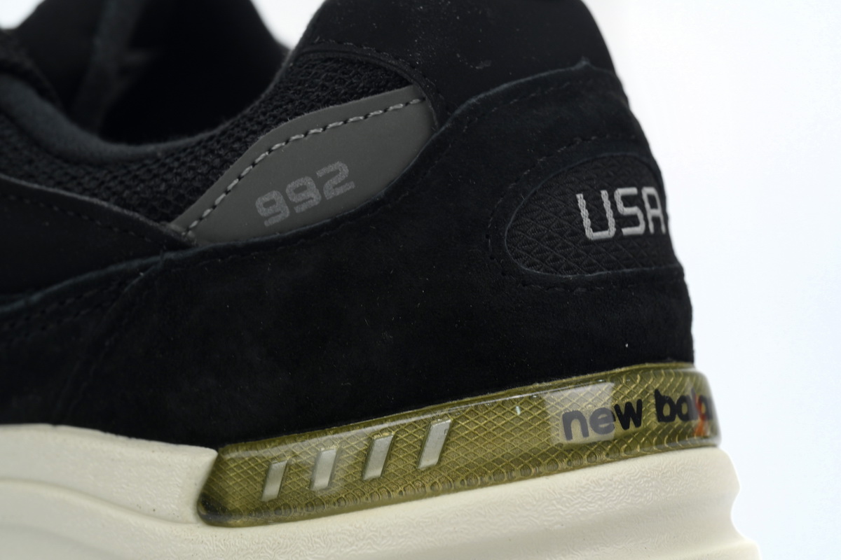 New Balance 992 Black Gray White M992BL
