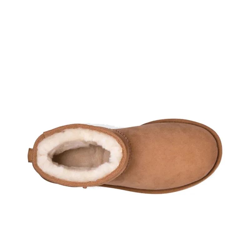 Casual Warm Snow Boots Classic Mini Chestnut Brown 1016222