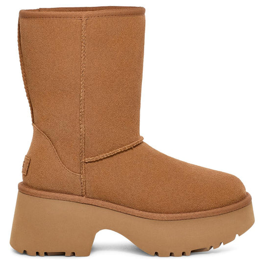 Fisherman Wedge-heeled High-top Round-toed Short Boots Brown 1158310