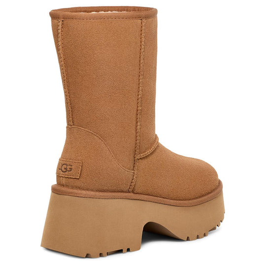 Fisherman Wedge-heeled High-top Round-toed Short Boots Brown 1158310