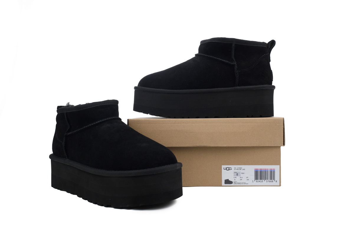 Thick-soled Low-top Warm Snow Boots Black 1135092
