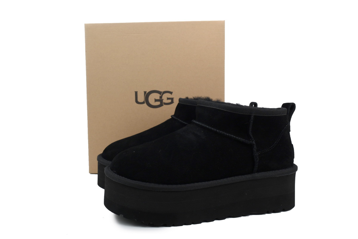 Thick-soled Low-top Warm Snow Boots Black 1135092