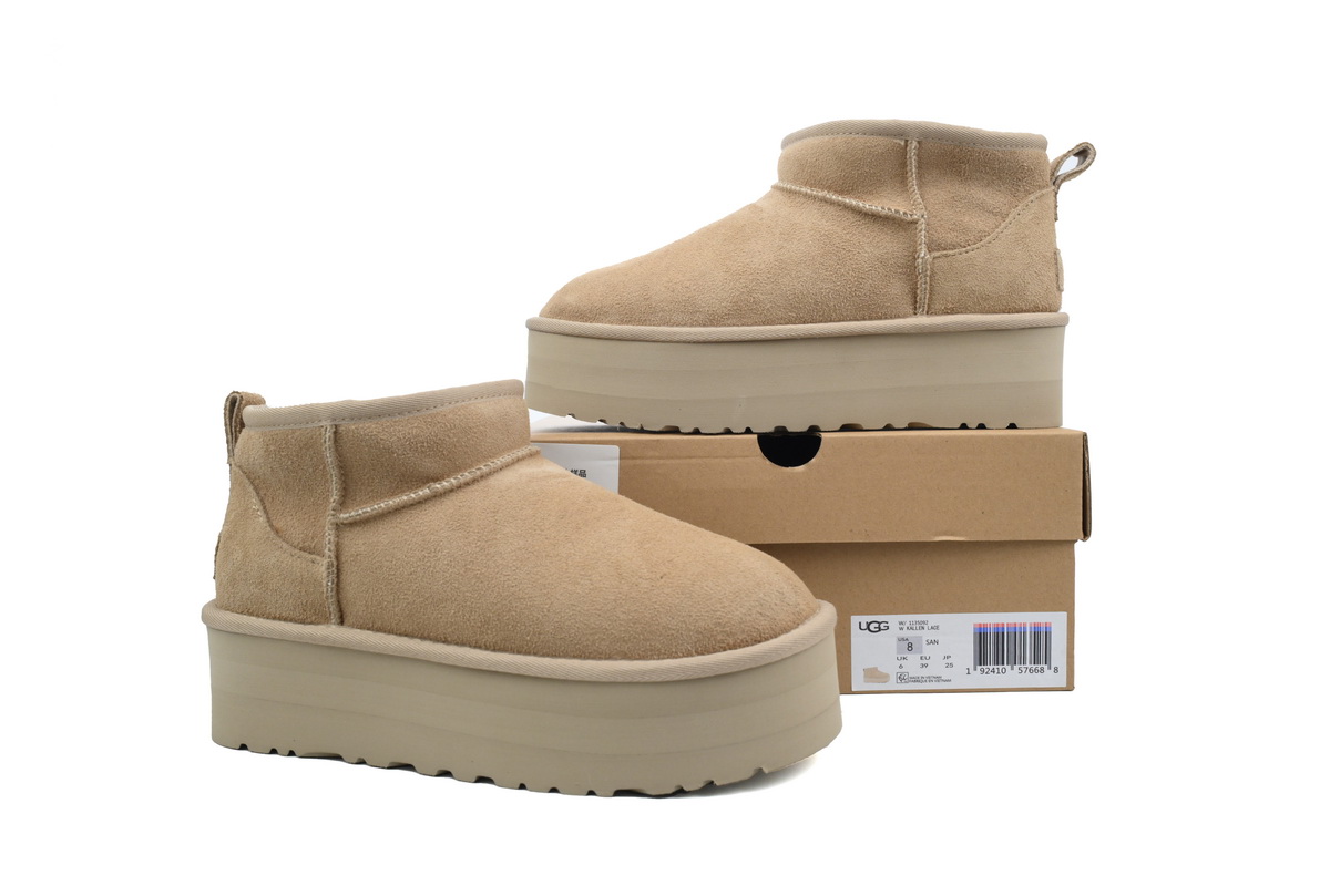 Thick-soled Low-top Warm Snow Boots Khaki 1135092