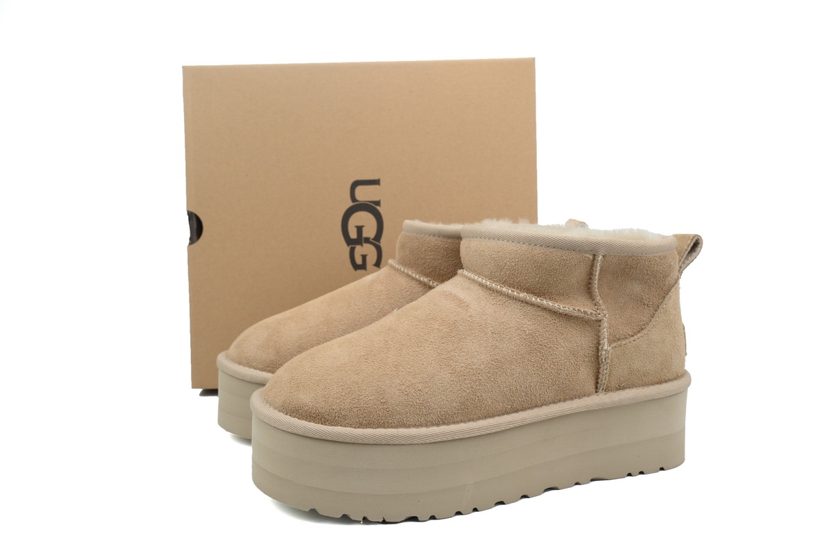 Thick-soled Low-top Warm Snow Boots Khaki 1135092