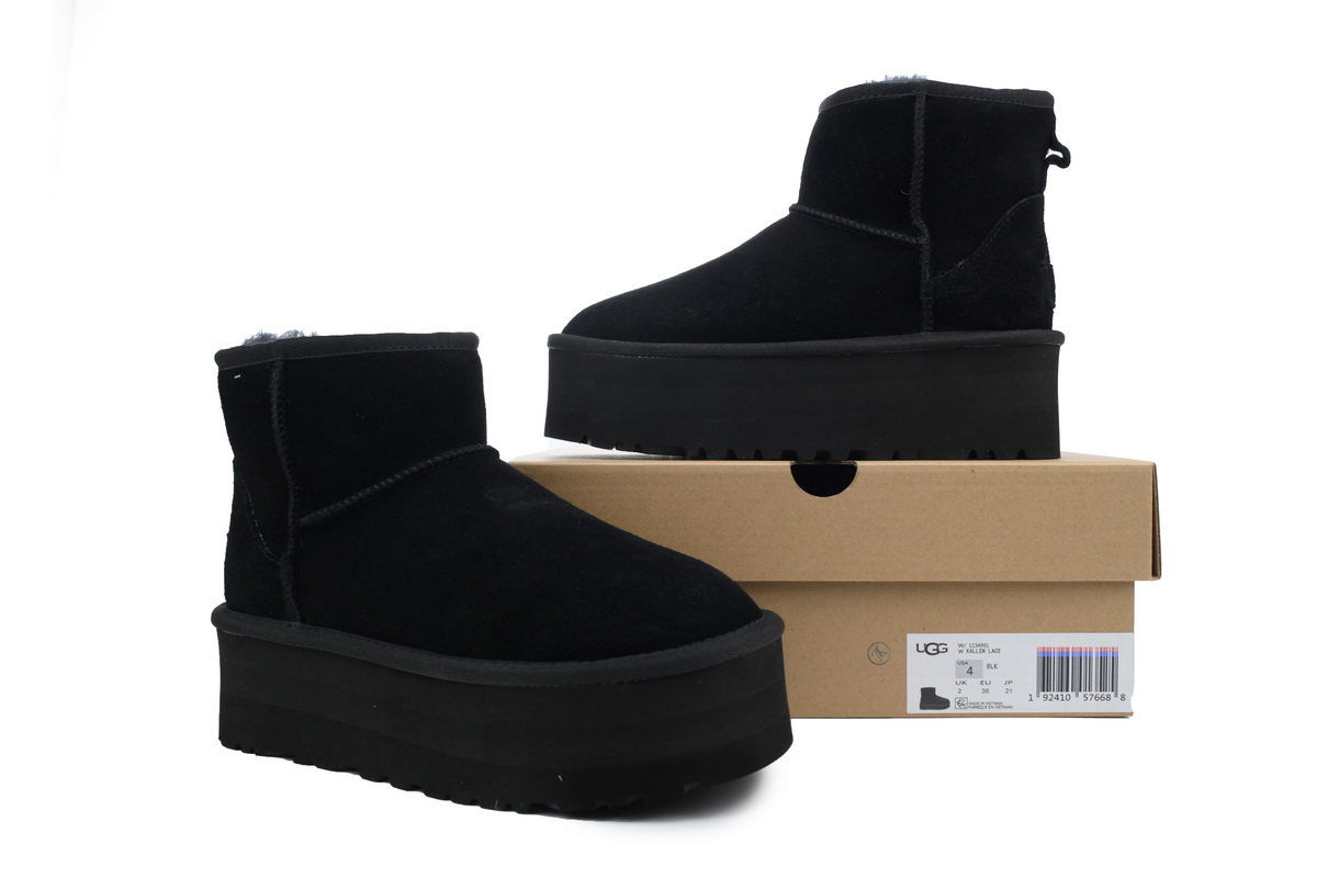 Thick-soled Mid-tube Warm Snow Boots Black 1134991