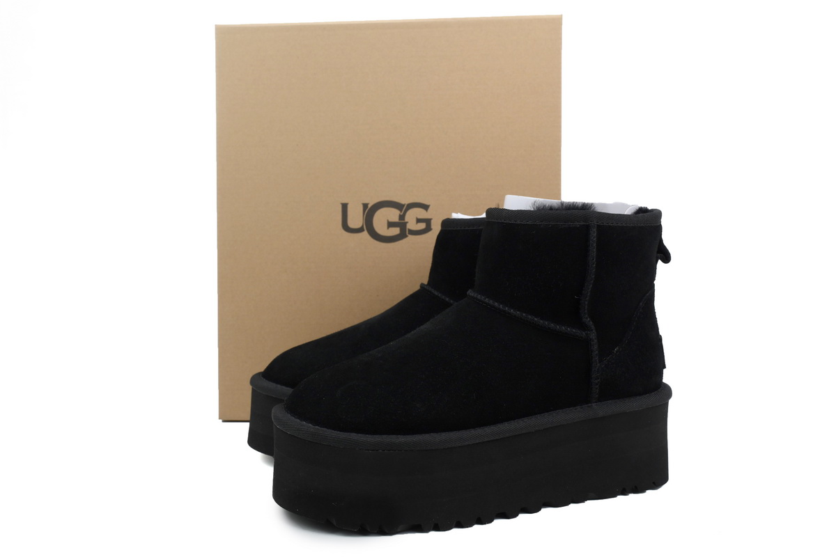Thick-soled Mid-tube Warm Snow Boots Black 1134991