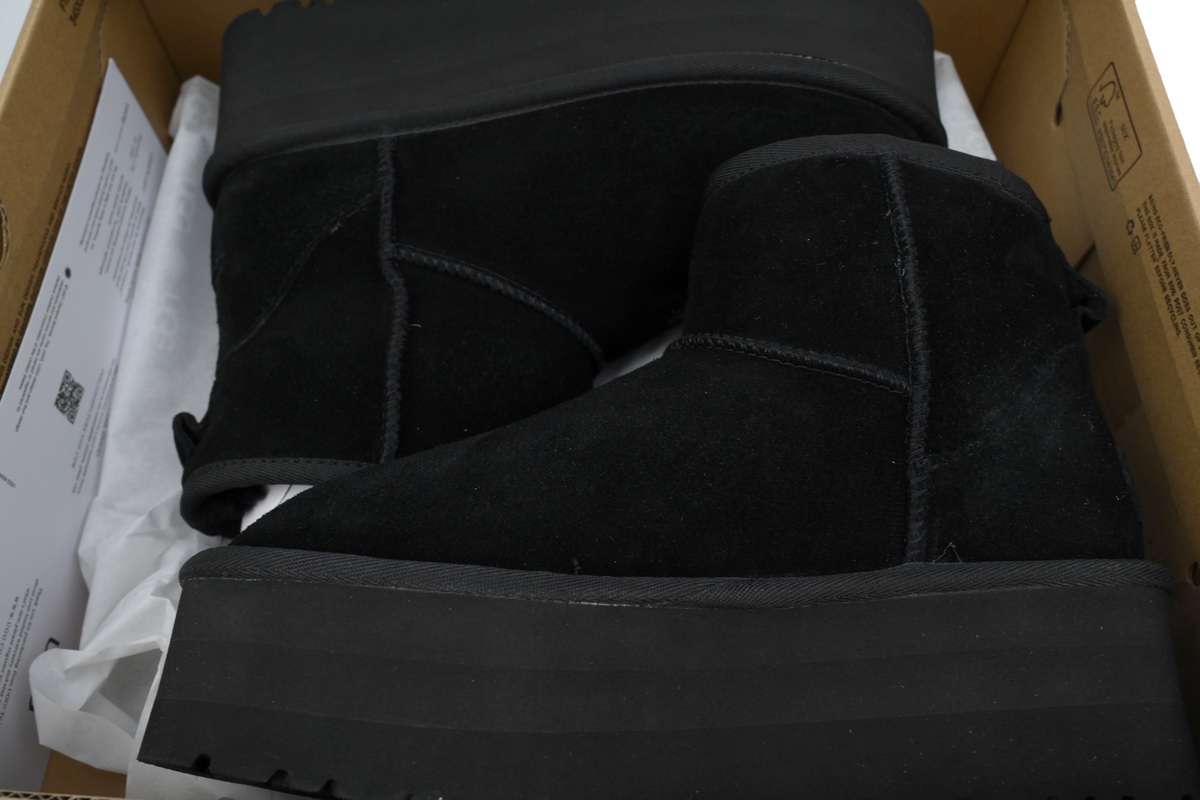 Thick-soled Mid-tube Warm Snow Boots Black 1134991