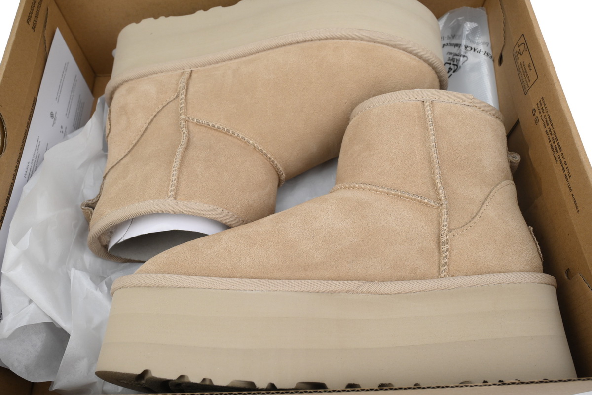 Thick-soled Mid-tube Warm Snow Boots Khaki 1134991