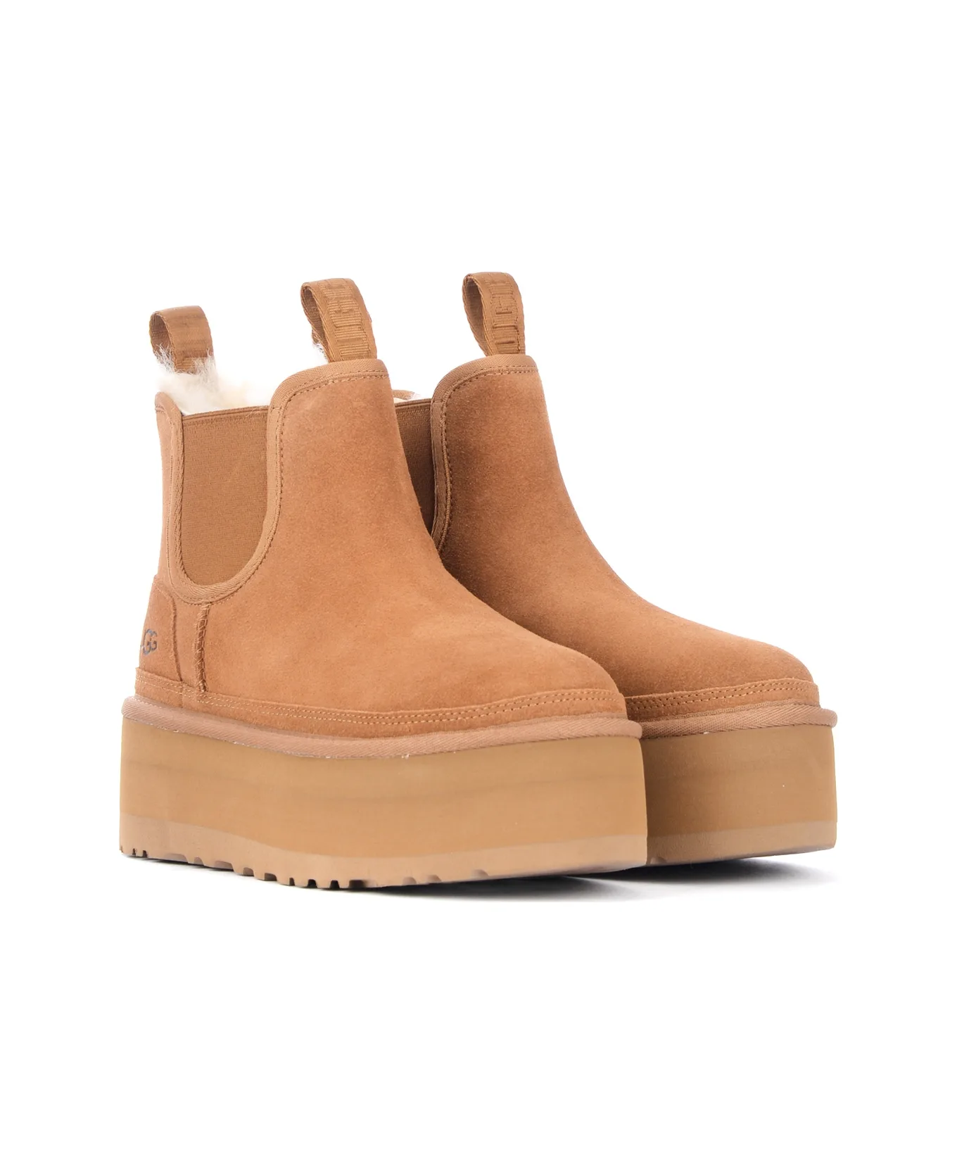 Thick-soled Short-tube Chelsea Boots Brown 1134526
