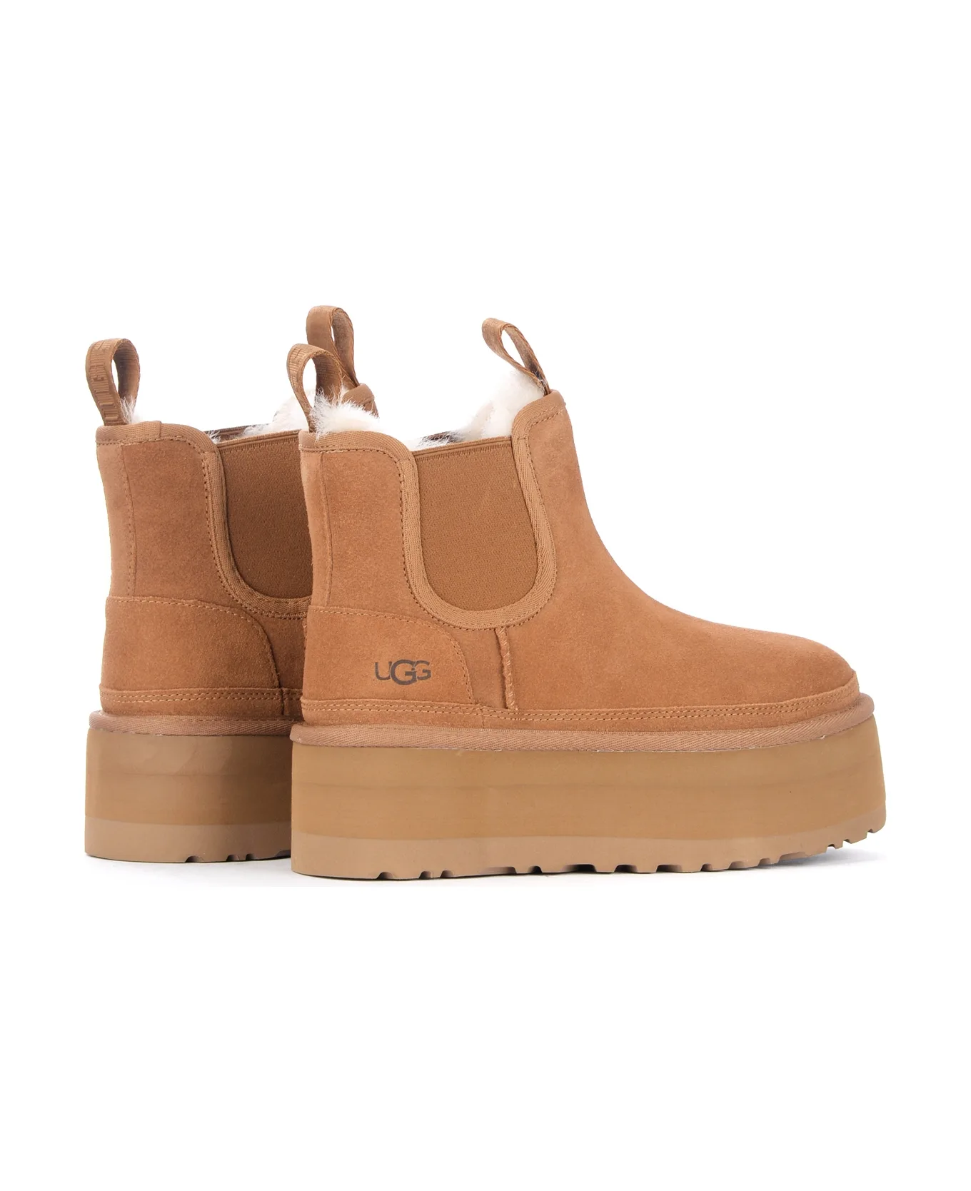 Thick-soled Short-tube Chelsea Boots Brown 1134526