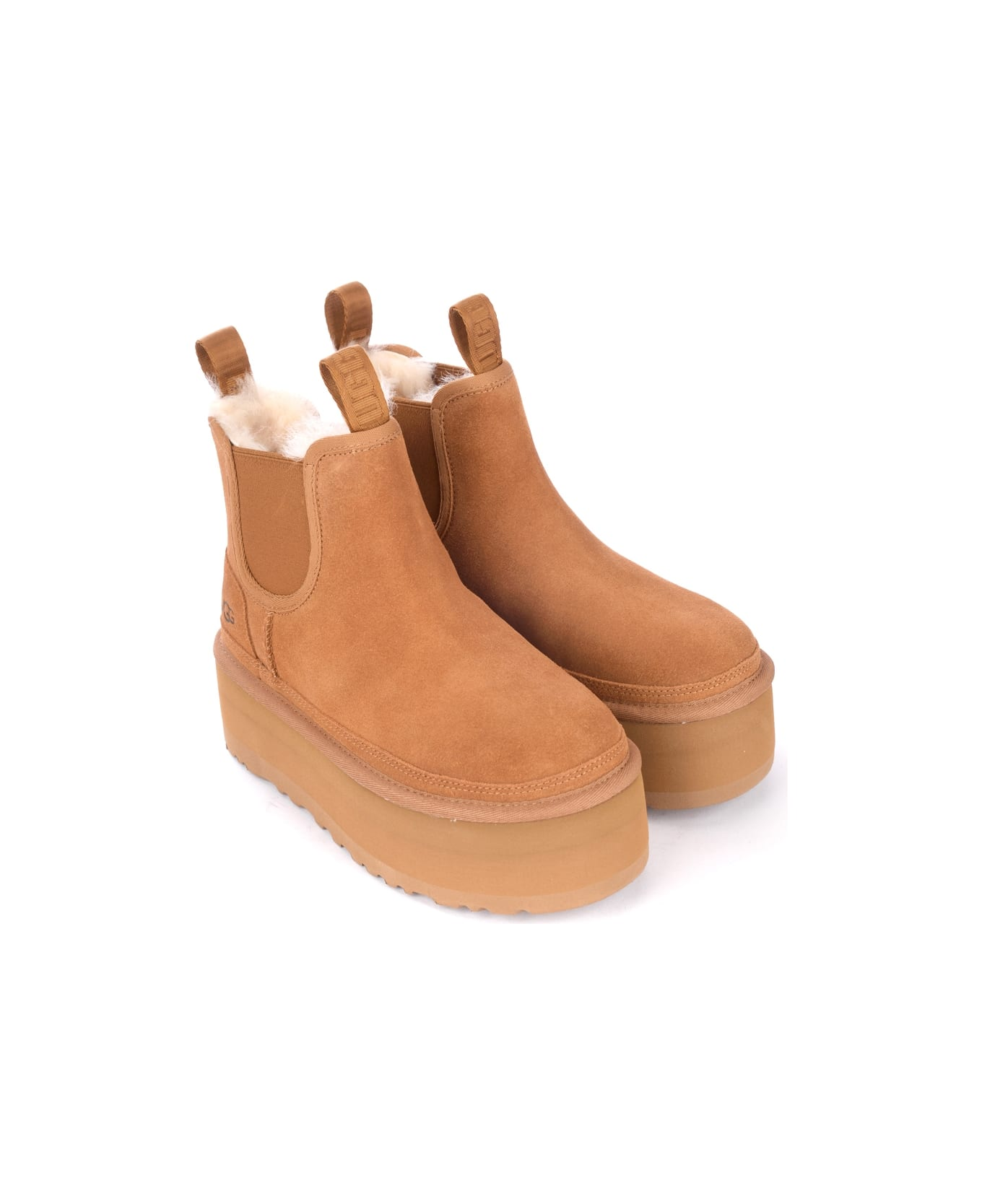 Thick-soled Short-tube Chelsea Boots Brown 1134526