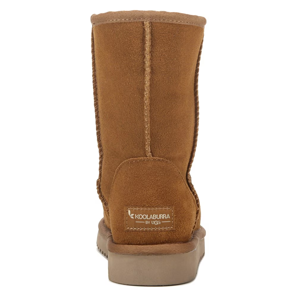 Warm High-top Snow Boots Classic Short Maroon Brown 1016223
