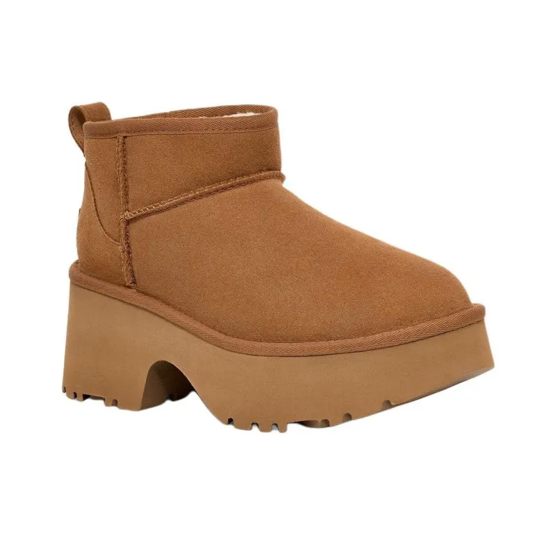 Warm Thick-soled Low-top Fisherman Boots Brown 1158311
