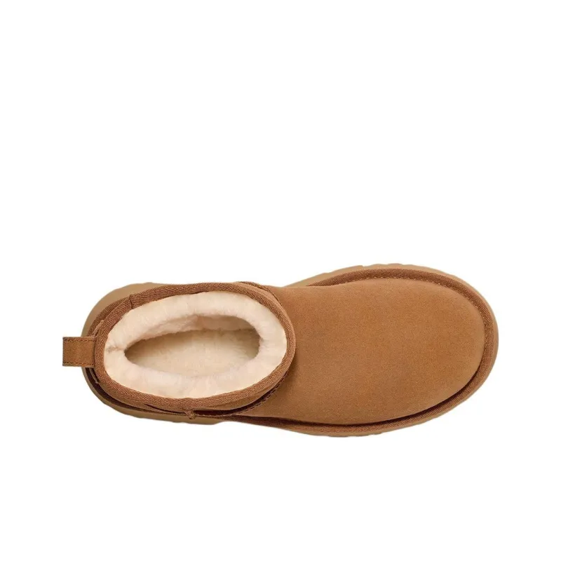 Warm Thick-soled Low-top Fisherman Boots Brown 1158311