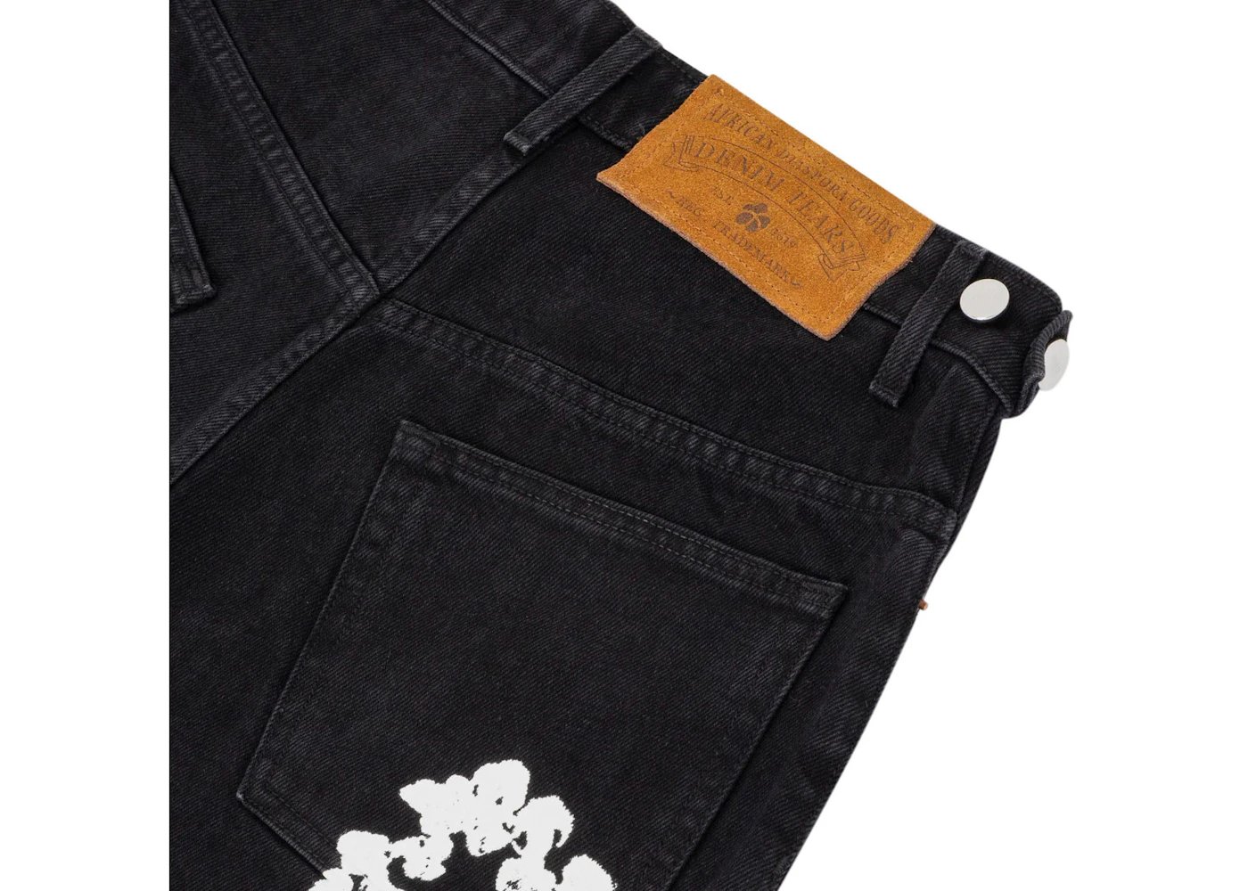 Denim Tears Cotton Wreath Jean Short - Black
