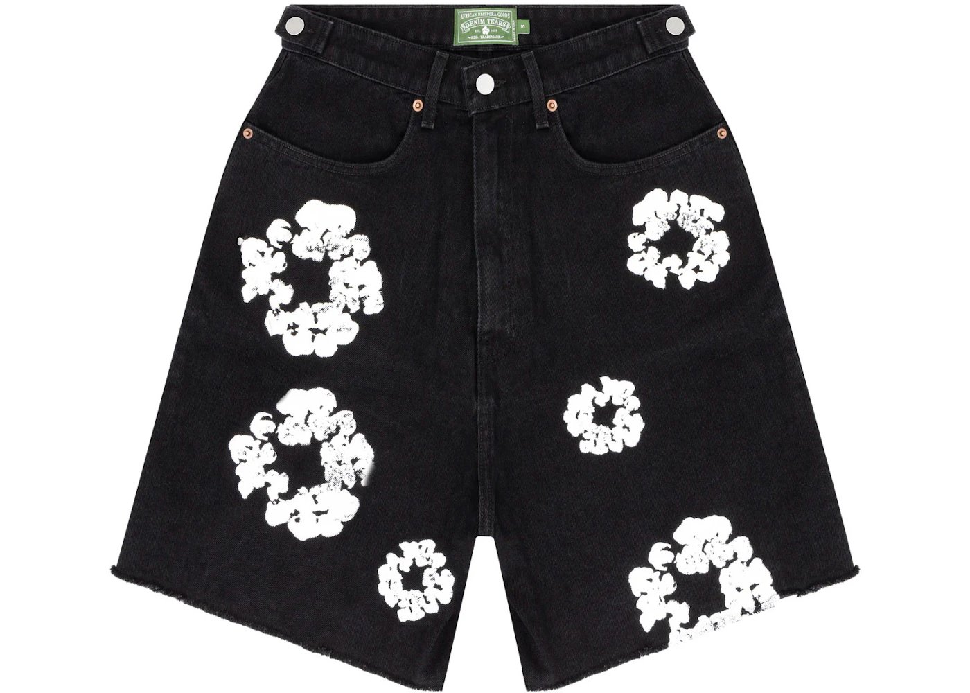 Denim Tears Cotton Wreath Jean Short - Black