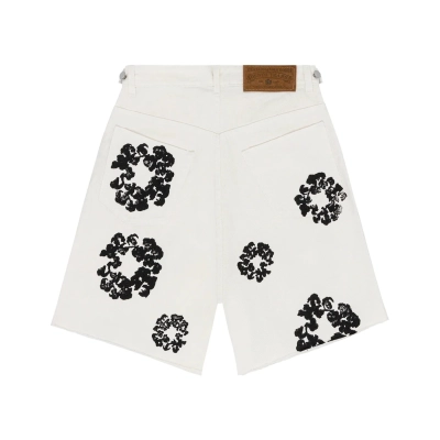 Denim Tears The Cotton Wreath Jean Short - White 02