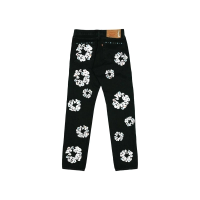 Denim Tears x Levi's 501 Cotton Rhinestone Wreath Jeans - Black 02