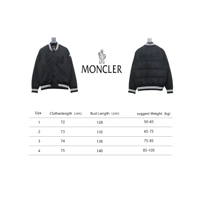 Moncler Lateltin M Logo College Style Down Jacket Black 02