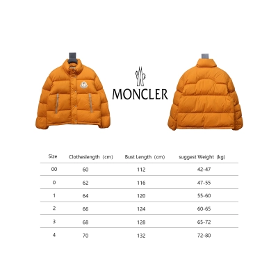 Moncler x Antora Joint Short Stand Collar Down Jacket Orange 02