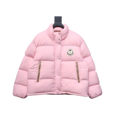 Moncler x Antora Joint Short Stand Collar Down Jacket Pink 01
