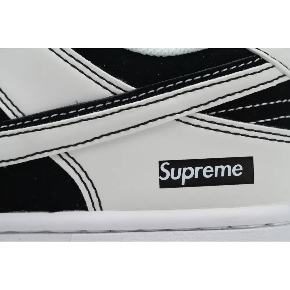 Nike Dunk Low Black And White Double Hook FC1688-144