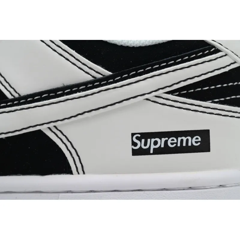 Nike Dunk Low Black And White Double Hook FC1688-144