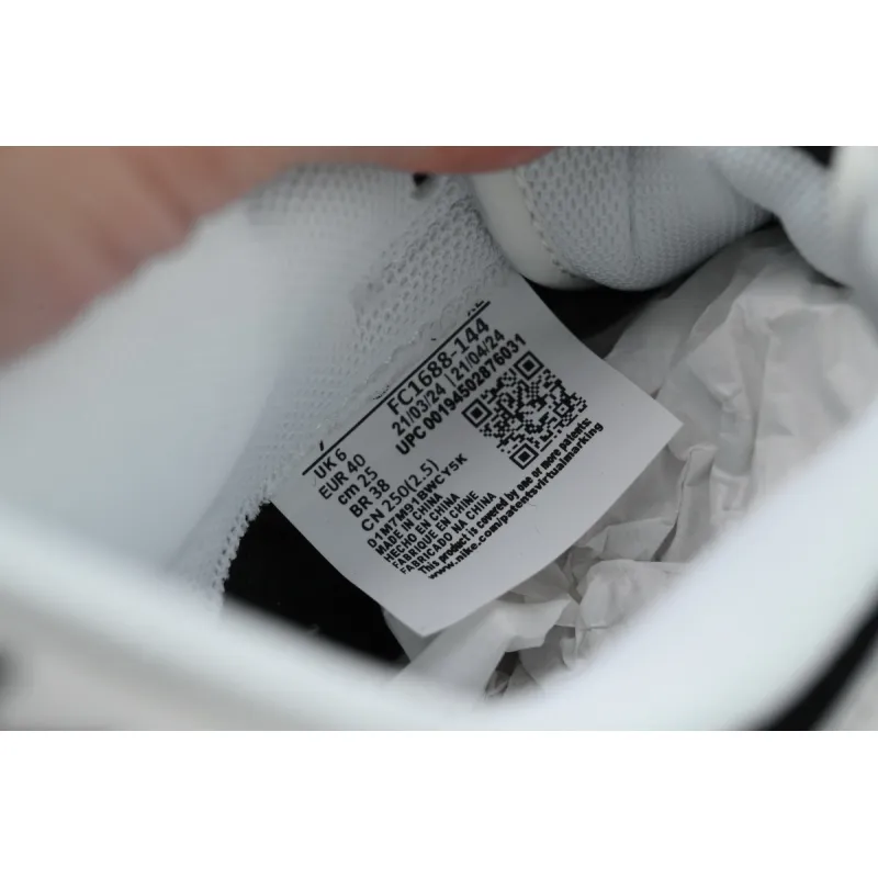 Nike Dunk Low Black And White Double Hook FC1688-144