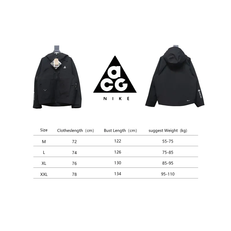ACG 24Fw Gore-Tex Functional Hooded Jacket Black
