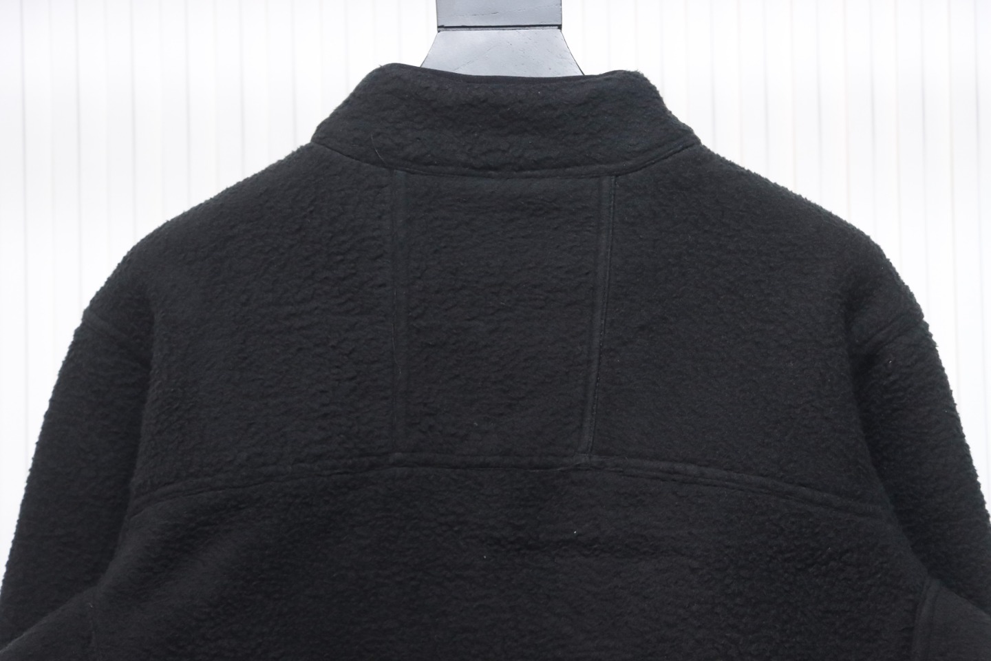 ACG Embroidered Logo Zipper Pocket Polar Fleece Jacket Black