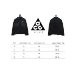 ACG Embroidered Logo Zipper Pocket Polar Fleece Jacket Black