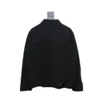 ACG Embroidered Logo Zipper Pocket Polar Fleece Jacket Black