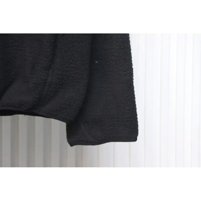 ACG Embroidered Logo Zipper Pocket Polar Fleece Jacket Black