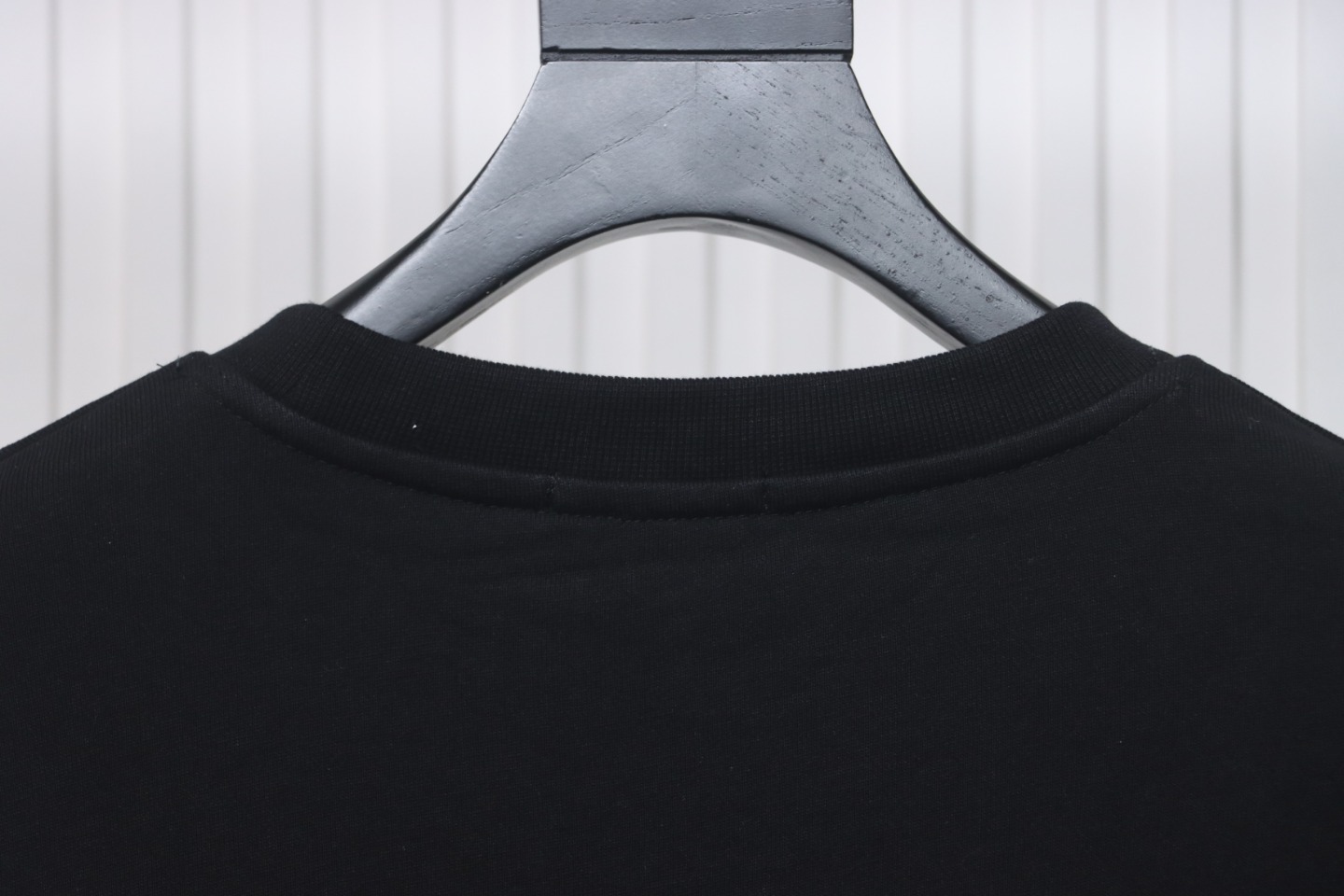 Ba*len*cia*ga 24fw hand-painted double b round neck sweatshirt black